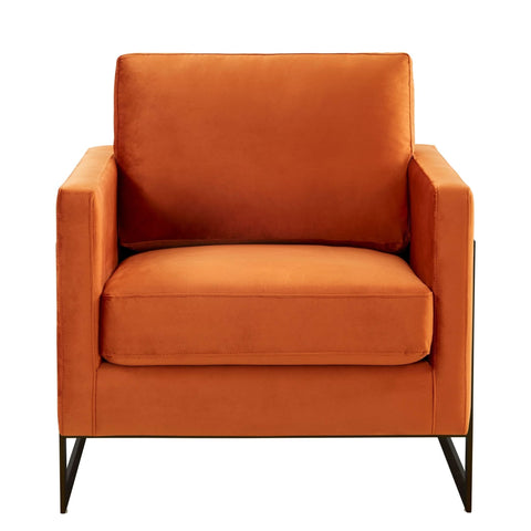 Lincoln Modern Upholstered in Fabric Accent Armchair With Gold/Black/White Metal Frame