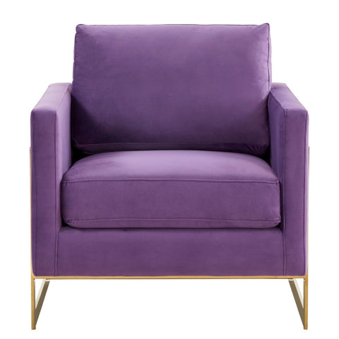 Lincoln Modern Upholstered in Fabric Accent Armchair With Gold/Black/White Metal Frame