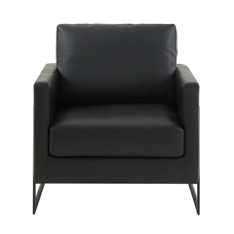 Lincoln Modern Upholstered in Fabric Accent Armchair With Gold/Black/White Metal Frame