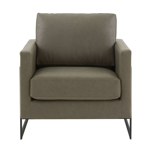 Lincoln Modern Upholstered in Fabric Accent Armchair With Gold/Black/White Metal Frame