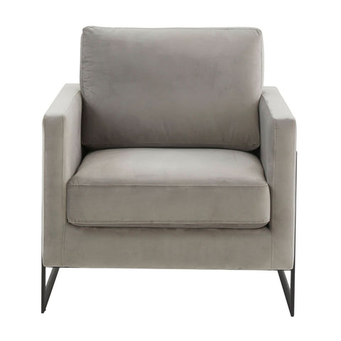 Lincoln Modern Upholstered in Fabric Accent Armchair With Gold/Black/White Metal Frame