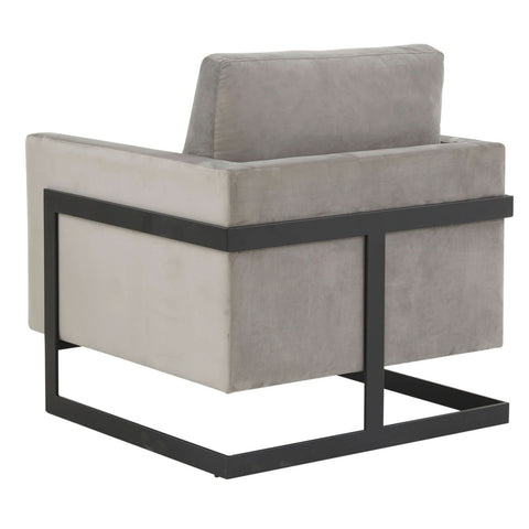 Lincoln Modern Upholstered in Fabric Accent Armchair With Gold/Black/White Metal Frame