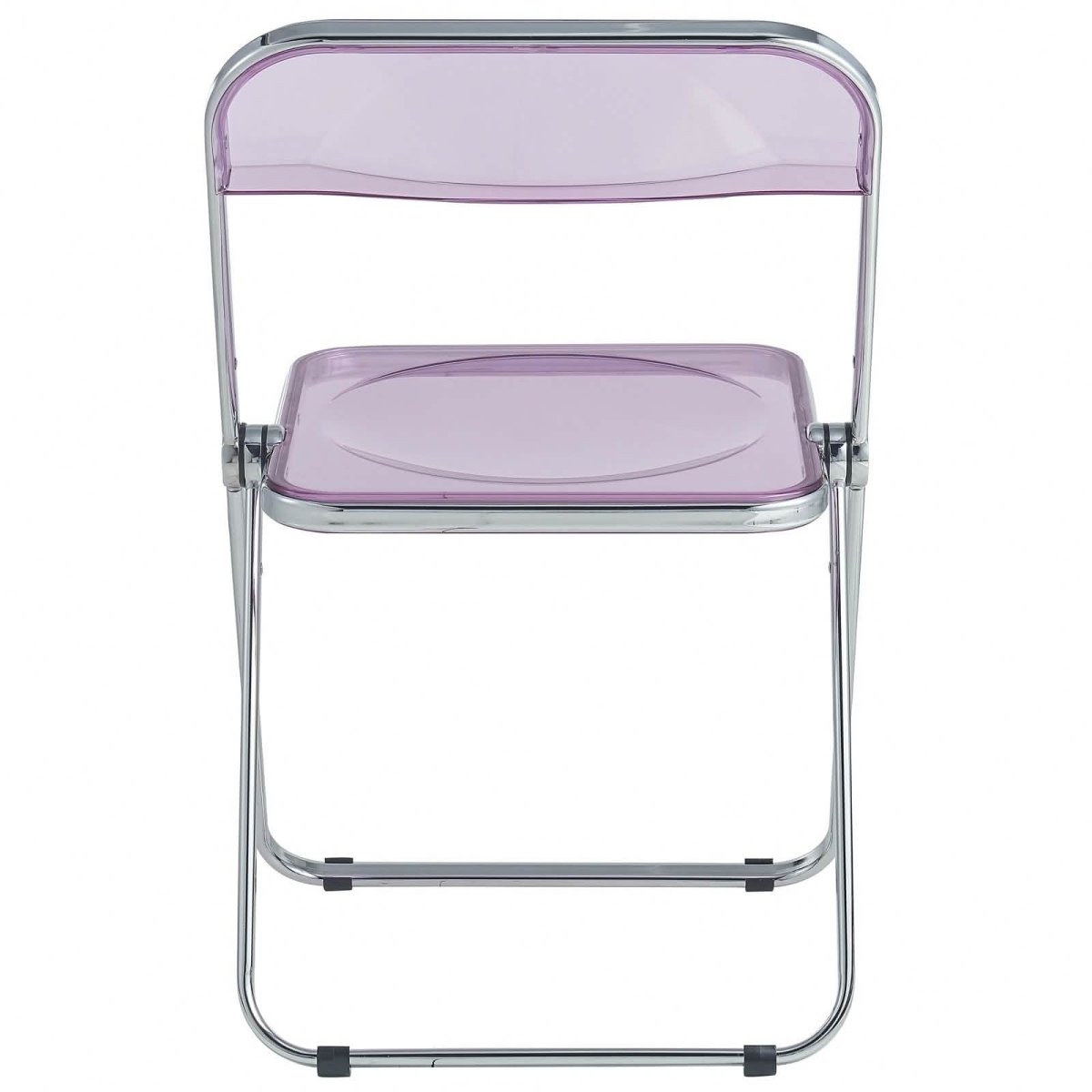 Lawrence 7 - Piece Dining Set: Folding Acrylic Chairs & Rectangular Wood Table