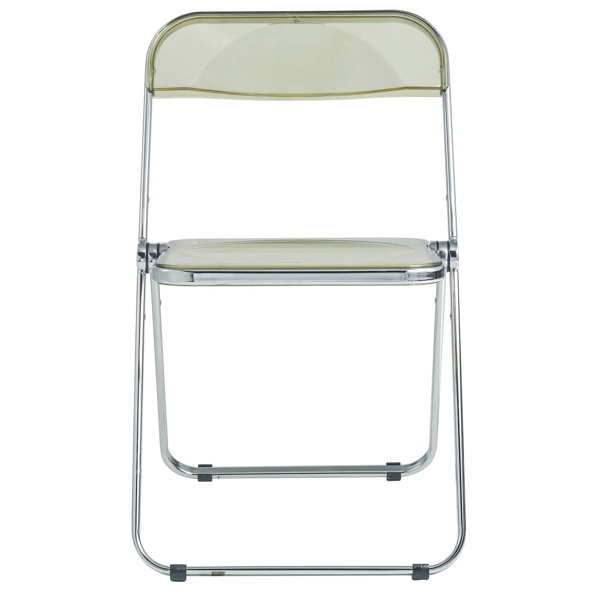 Lawrence 7 - Piece Dining Set: Folding Acrylic Chairs & Rectangular Wood Table