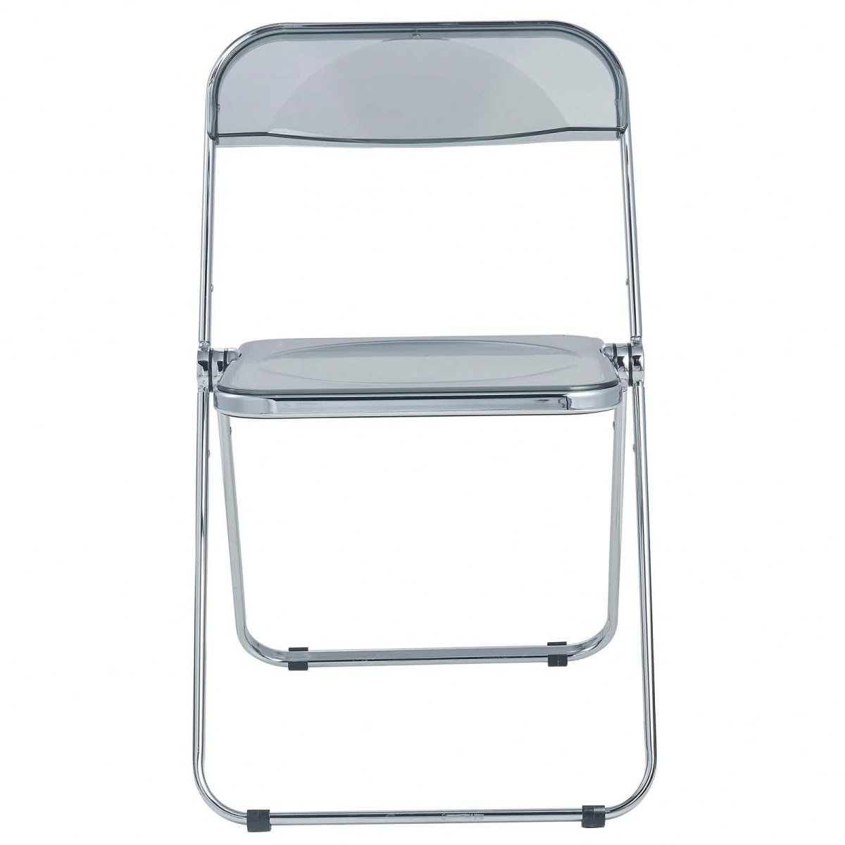Lawrence 7 - Piece Dining Set: Folding Acrylic Chairs & Rectangular Wood Table