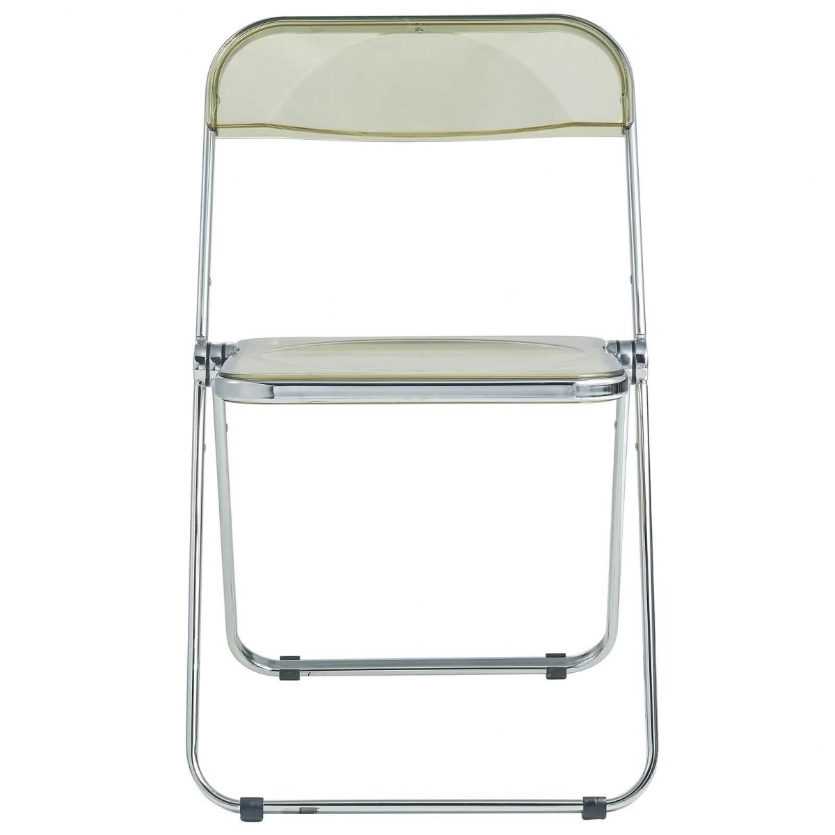 Lawrence 7 - Piece Dining Set: Folding Acrylic Chairs & Rectangular Wood Table