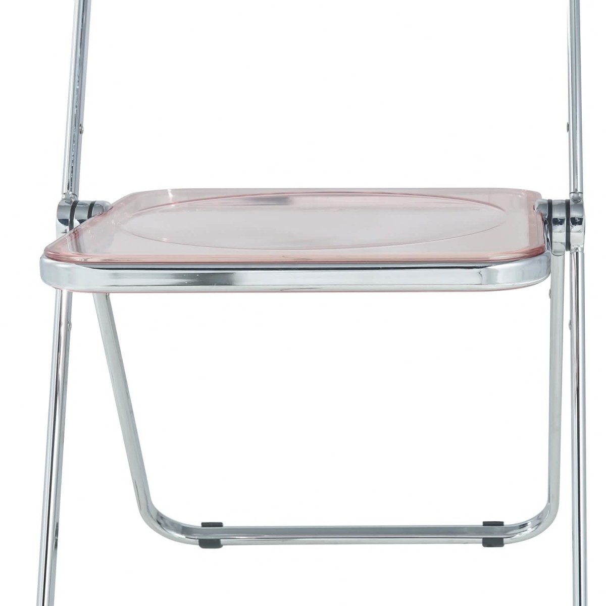Lawrence 7 - Piece Dining Set: Folding Acrylic Chairs & Rectangular Wood Table