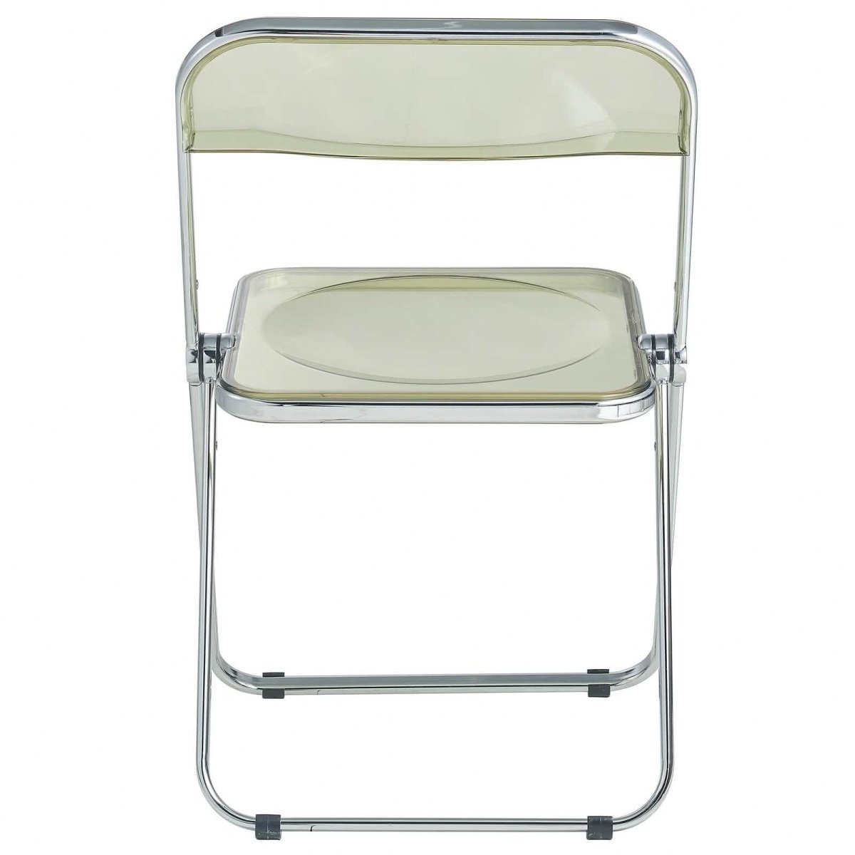Lawrence 7 - Piece Dining Set: Folding Acrylic Chairs & Rectangular Wood Table