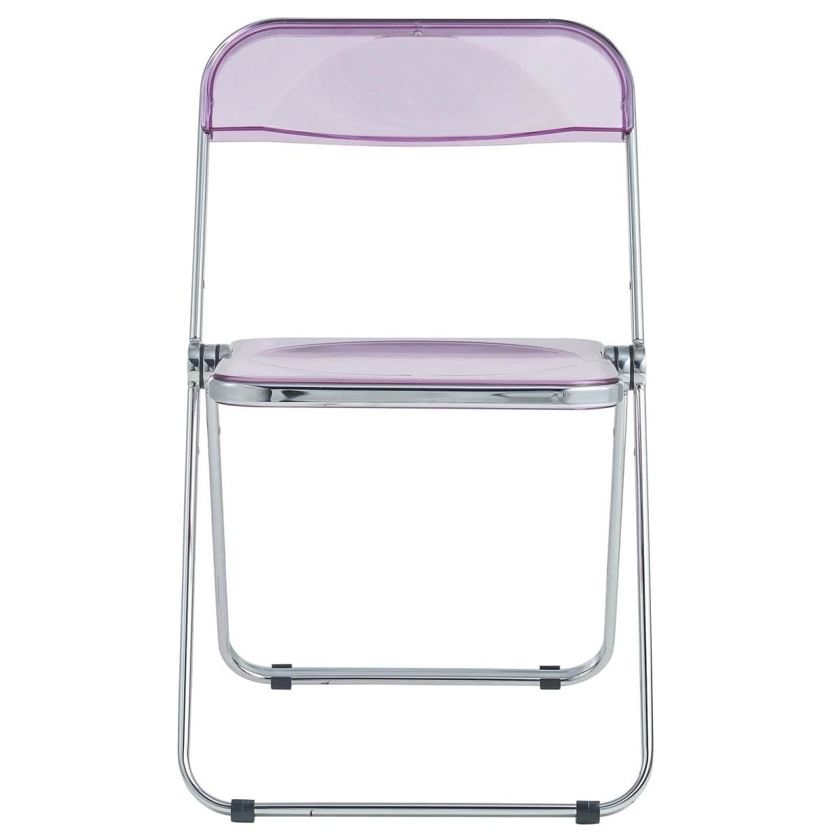 Lawrence 7 - Piece Dining Set: Folding Acrylic Chairs & Rectangular Wood Table