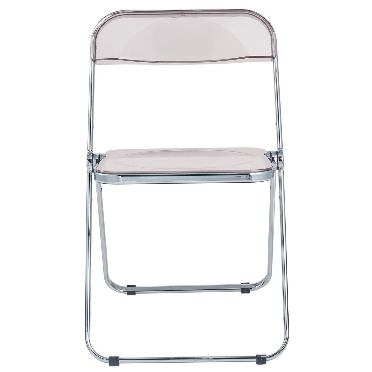 Lawrence 7 - Piece Dining Set: Folding Acrylic Chairs & Rectangular Wood Table