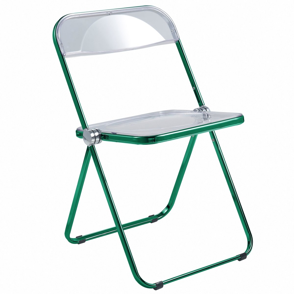 Lawrence Acrylic Folding Chair With Metal Frame