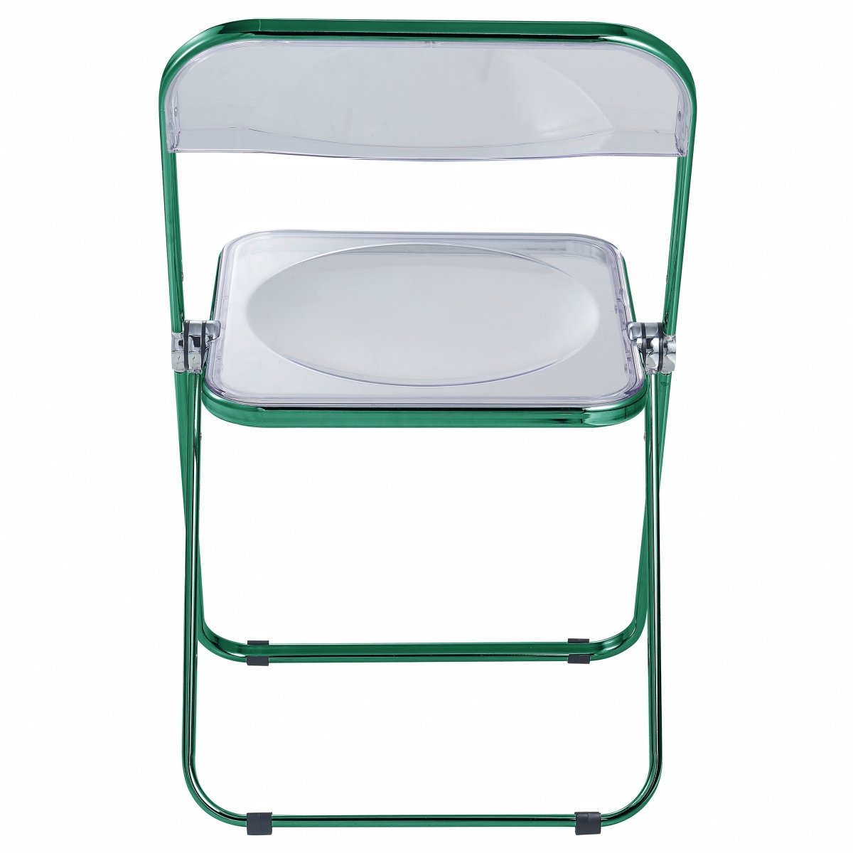 Lawrence Acrylic Folding Chair With Metal Frame