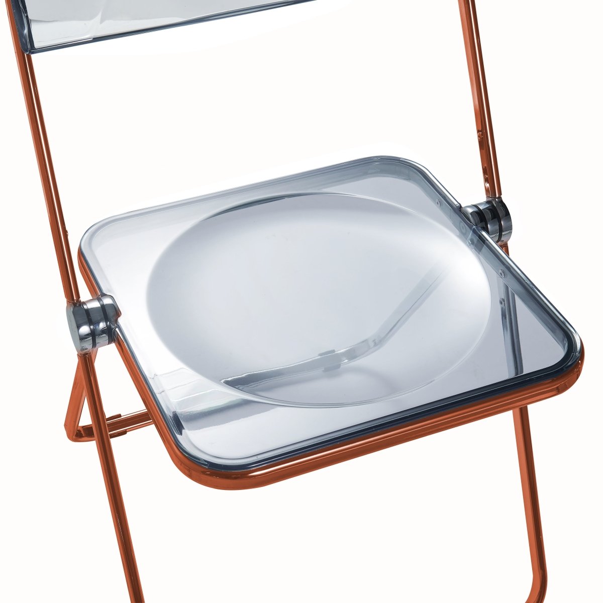 Lawrence Acrylic Folding Chair With Metal Frame