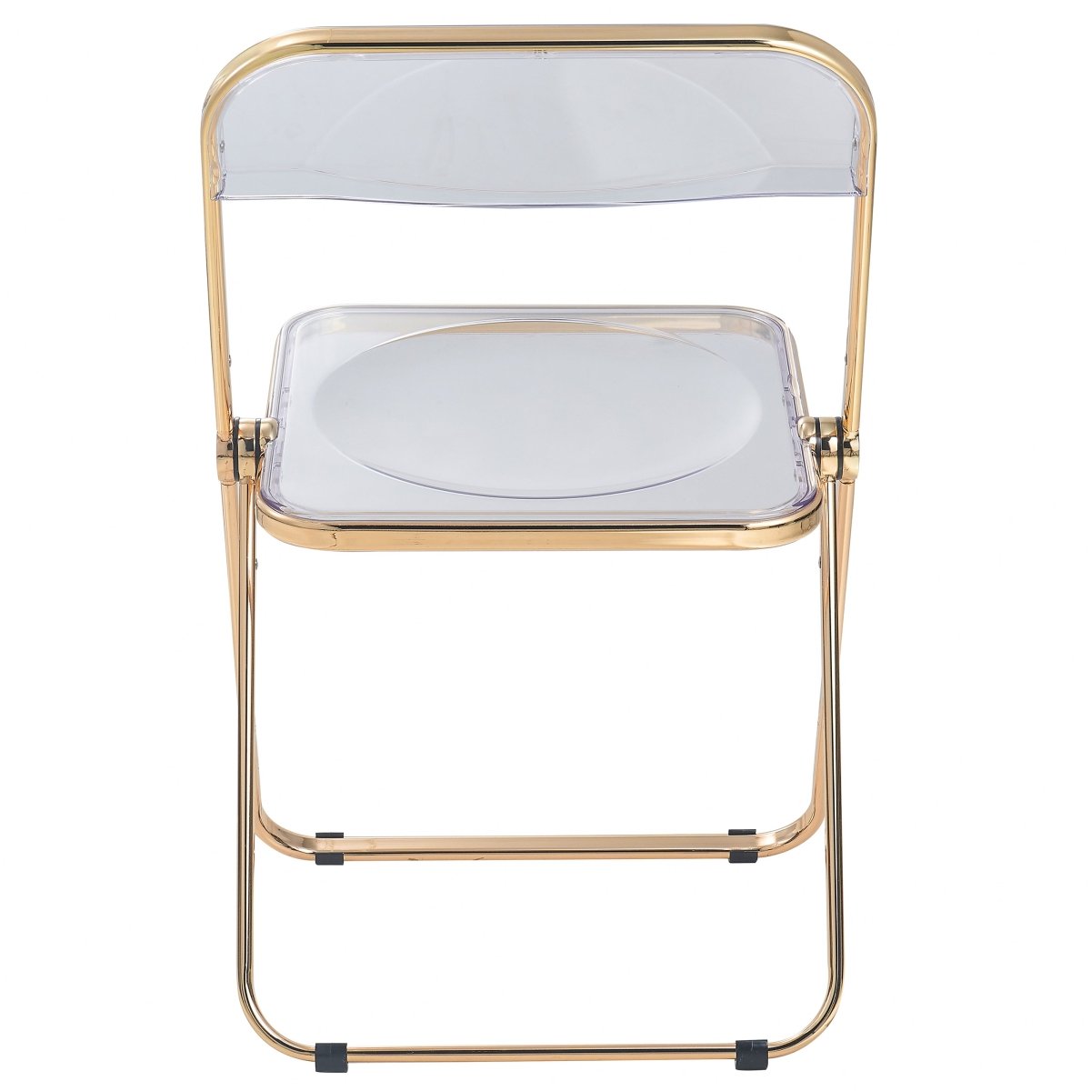 Lawrence Acrylic Folding Chair With Metal Frame