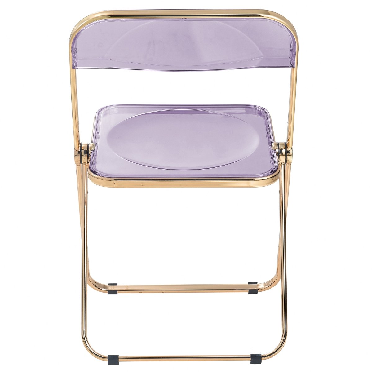 Lawrence Acrylic Folding Chair With Metal Frame