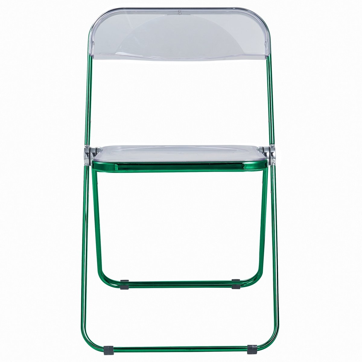 Lawrence Acrylic Folding Chair With Metal Frame