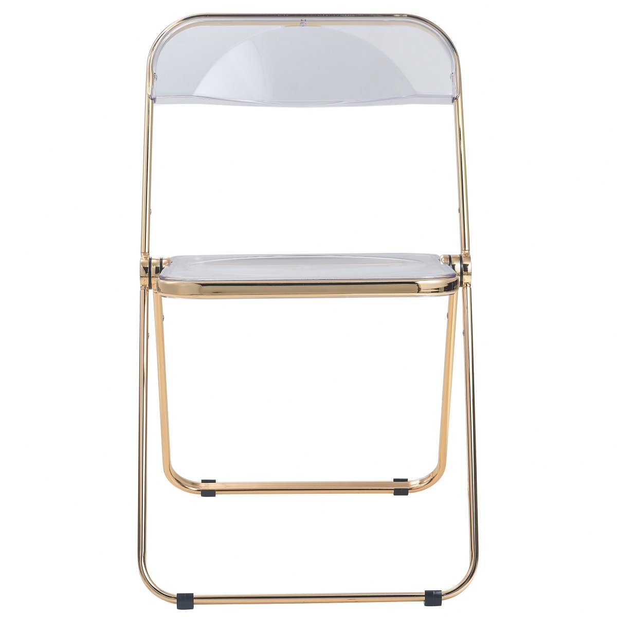 Lawrence Acrylic Folding Chair With Metal Frame