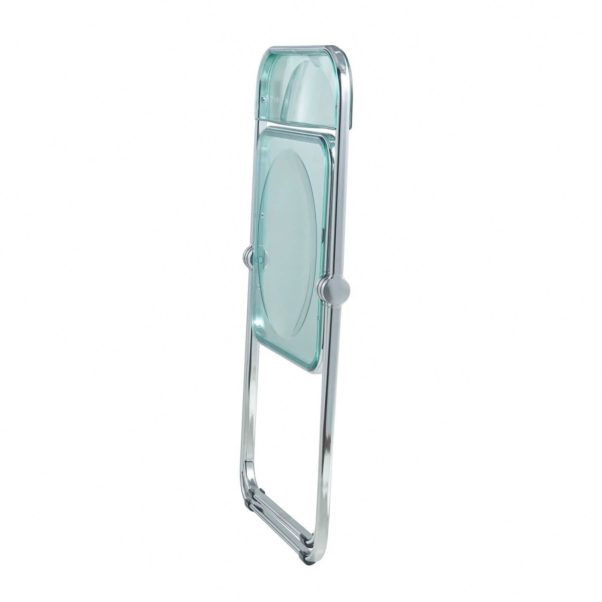 Lawrence Acrylic Folding Chair With Metal Frame Set of 4