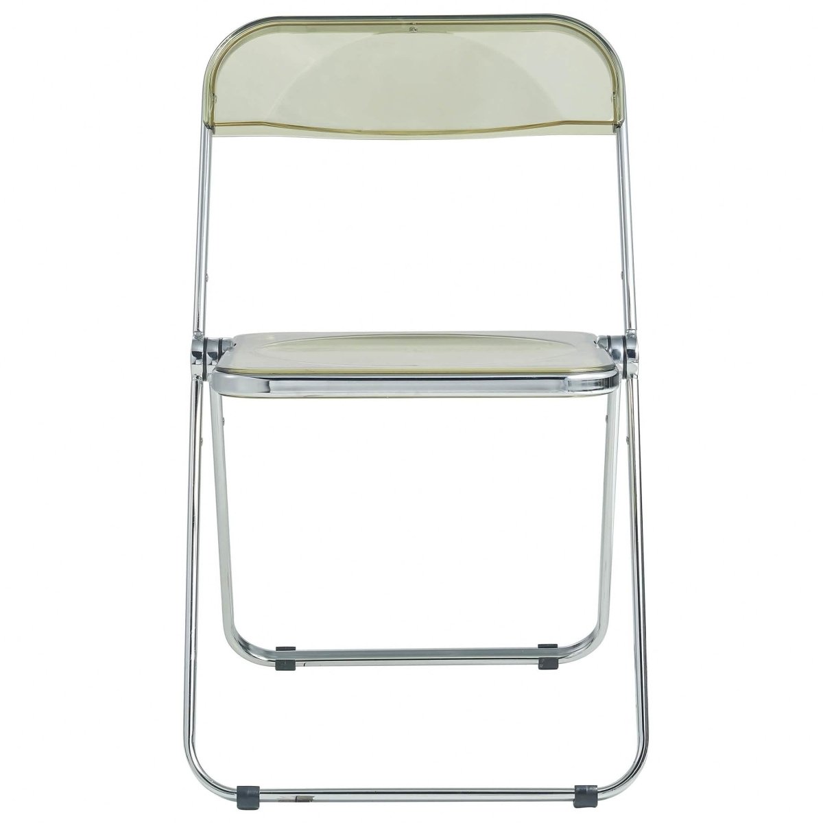 Lawrence Acrylic Folding Chair With Metal Frame Set of 4