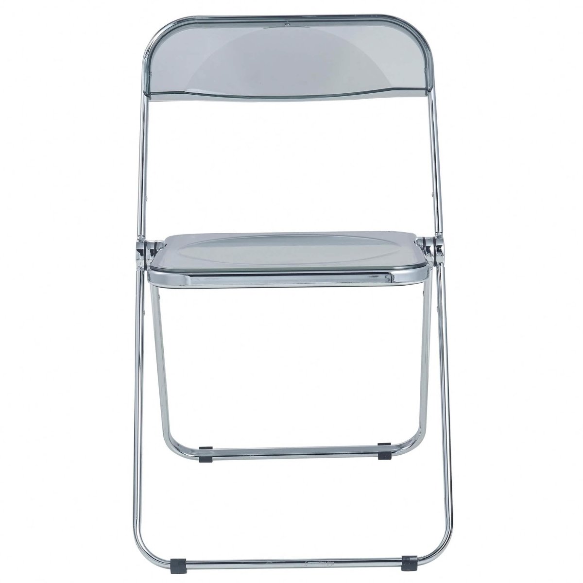 Lawrence Acrylic Folding Chair With Metal Frame Set of 4