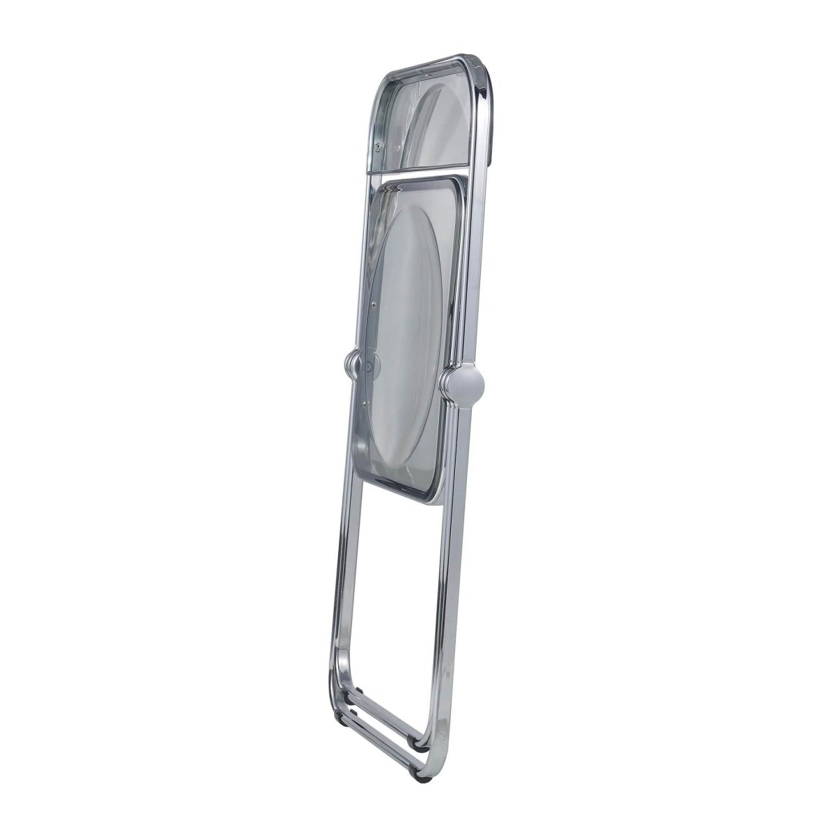 Lawrence Acrylic Folding Chair With Metal Frame Set of 4