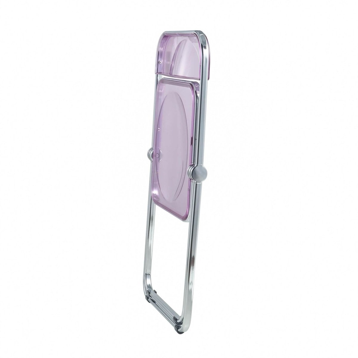 Lawrence Acrylic Folding Chair With Metal Frame Set of 4