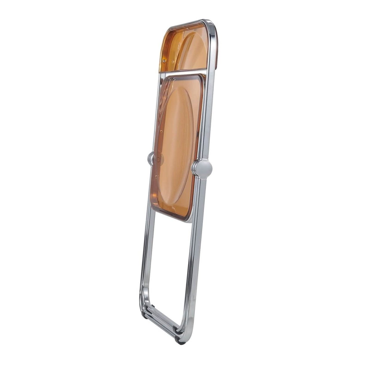Lawrence Acrylic Folding Chair With Metal Frame Set of 4