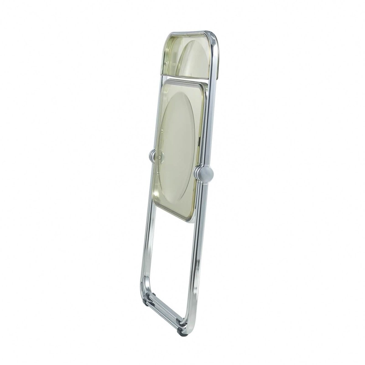 Lawrence Acrylic Folding Chair With Metal Frame Set of 4