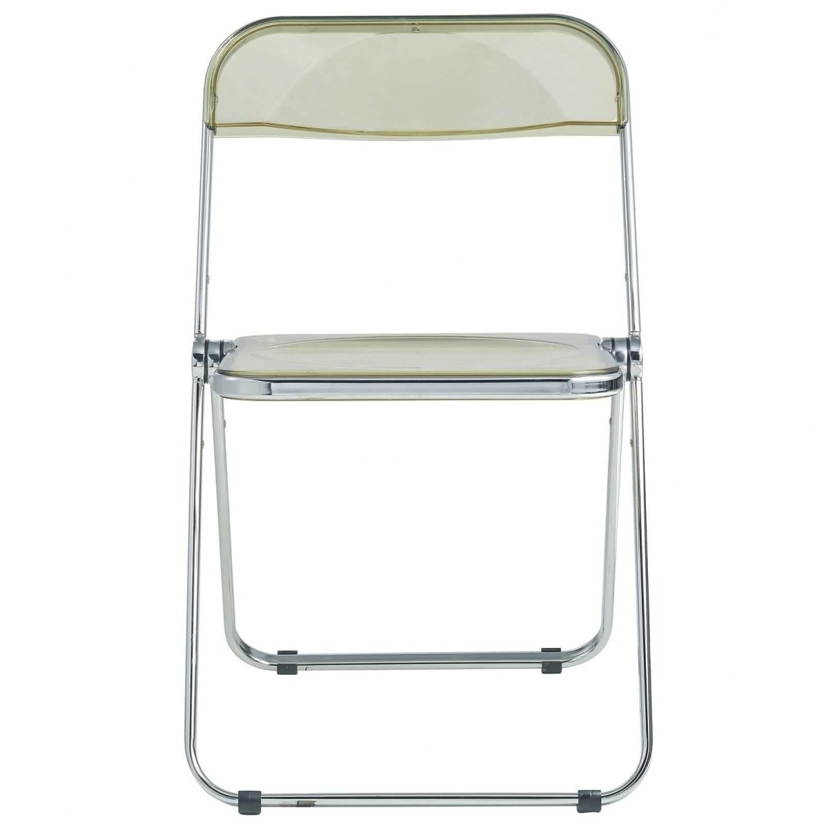 Lawrence Acrylic Folding Chair With Metal Frame Set of 4