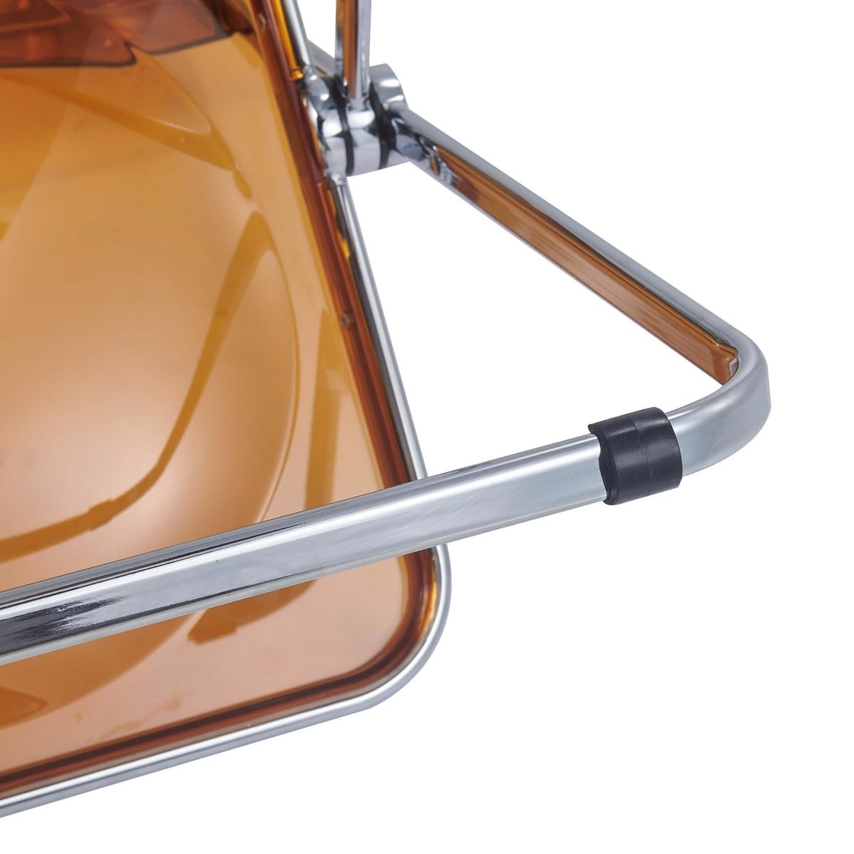 Lawrence Acrylic Folding Chair With Metal Frame Set of 4