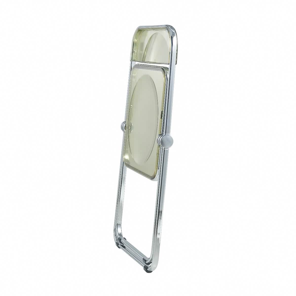 Lawrence Acrylic Folding Chair With Metal Frame Set of 4