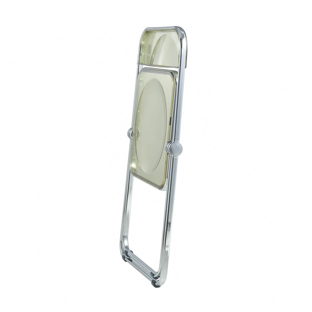 Lawrence Acrylic Folding Chair With Metal Frame Set of 4