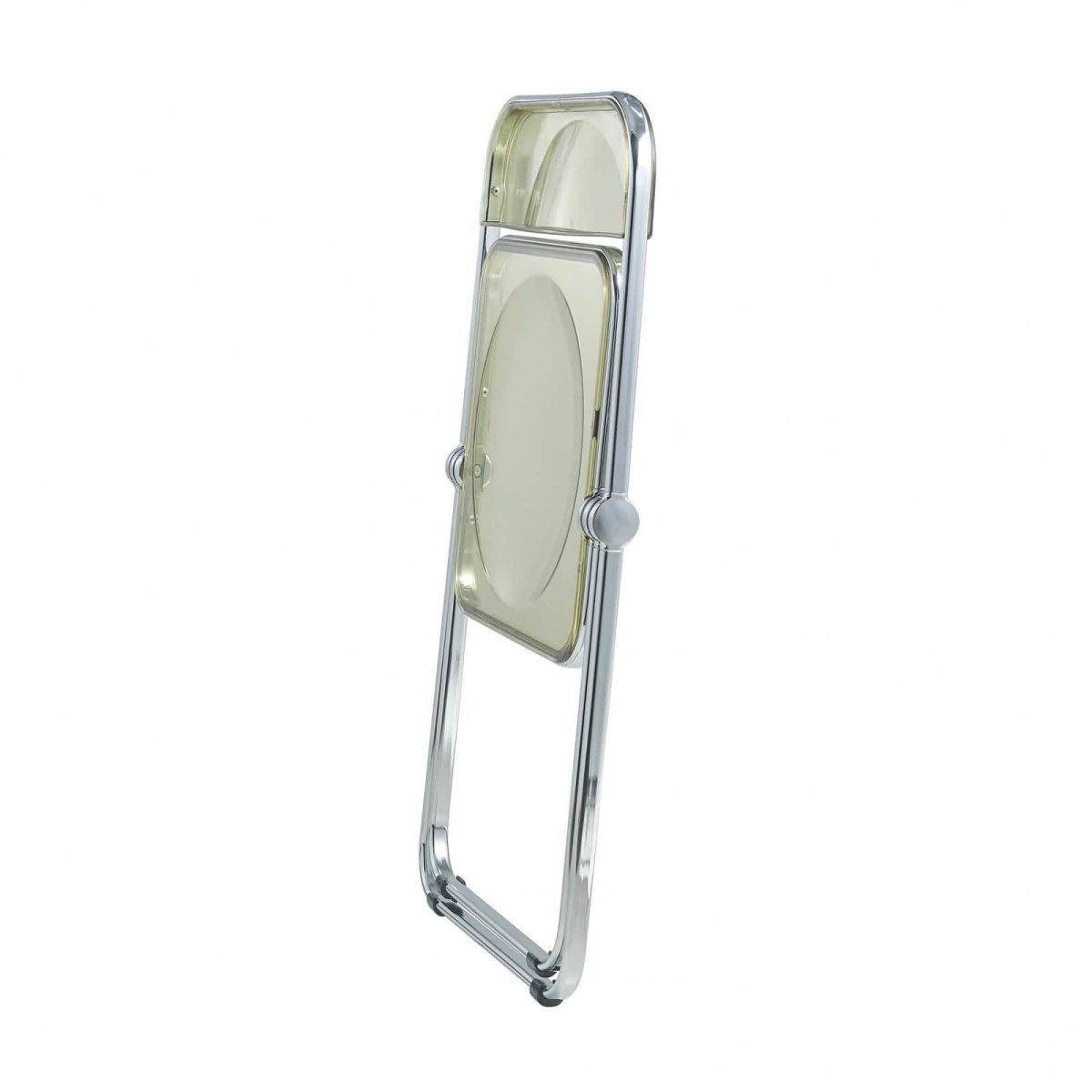 Lawrence Acrylic Folding Chair With Metal Frame Set of 4