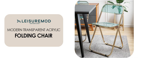Lawrence Acrylic Folding Chair With Metal Frame