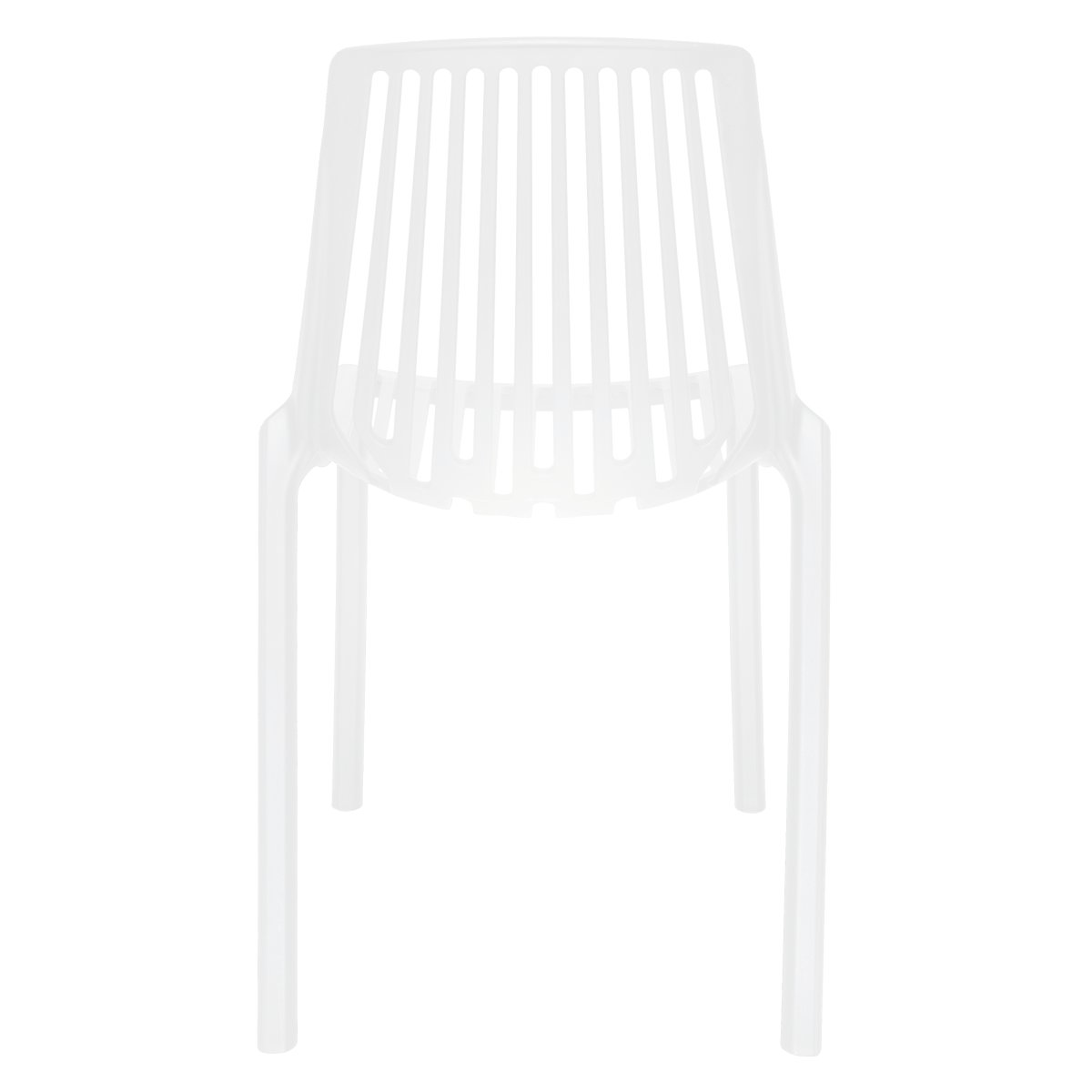 LeisureMod Acken Plastic Stackable Dining Chair