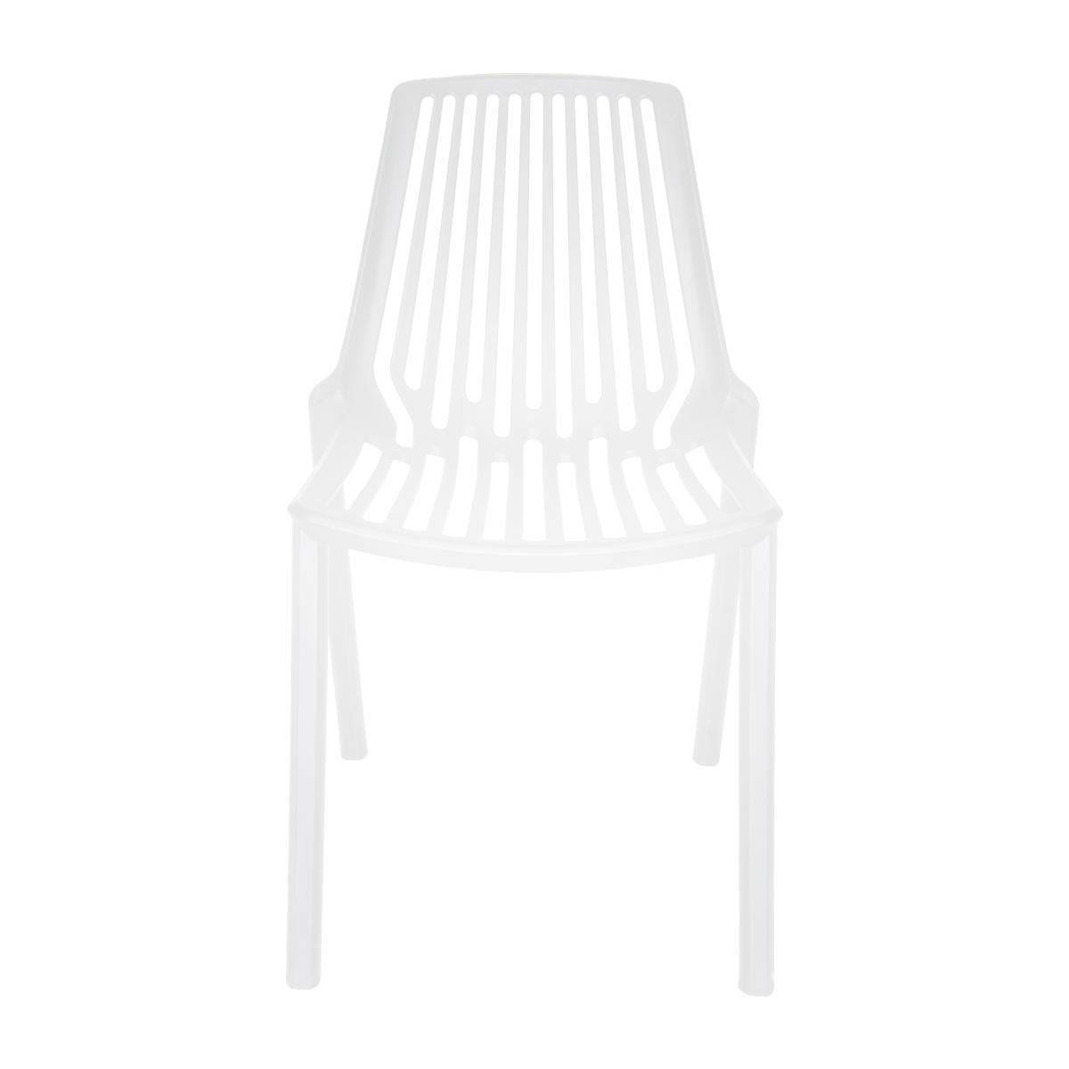 LeisureMod Acken Plastic Stackable Dining Chair