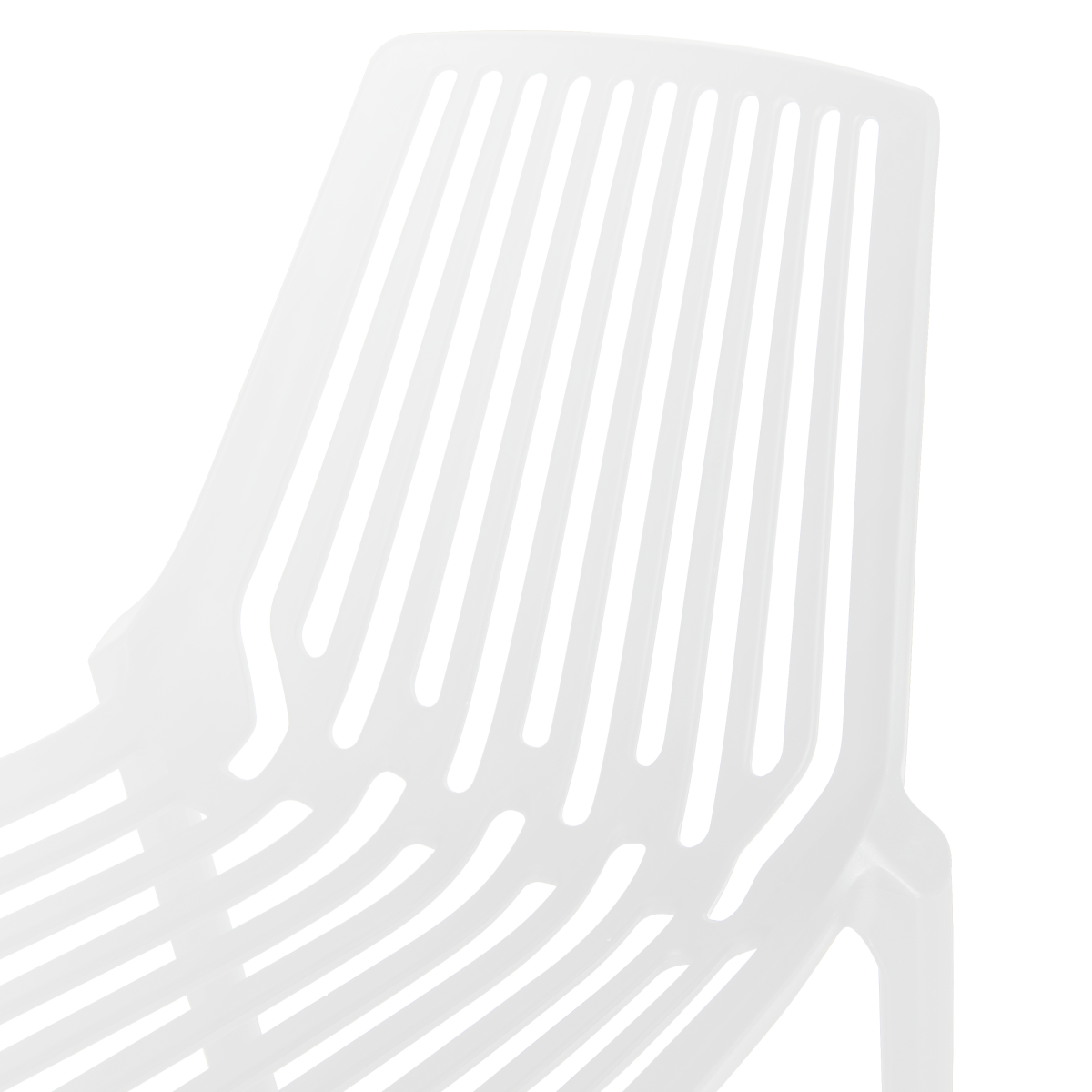 LeisureMod Acken Plastic Stackable Dining Chair