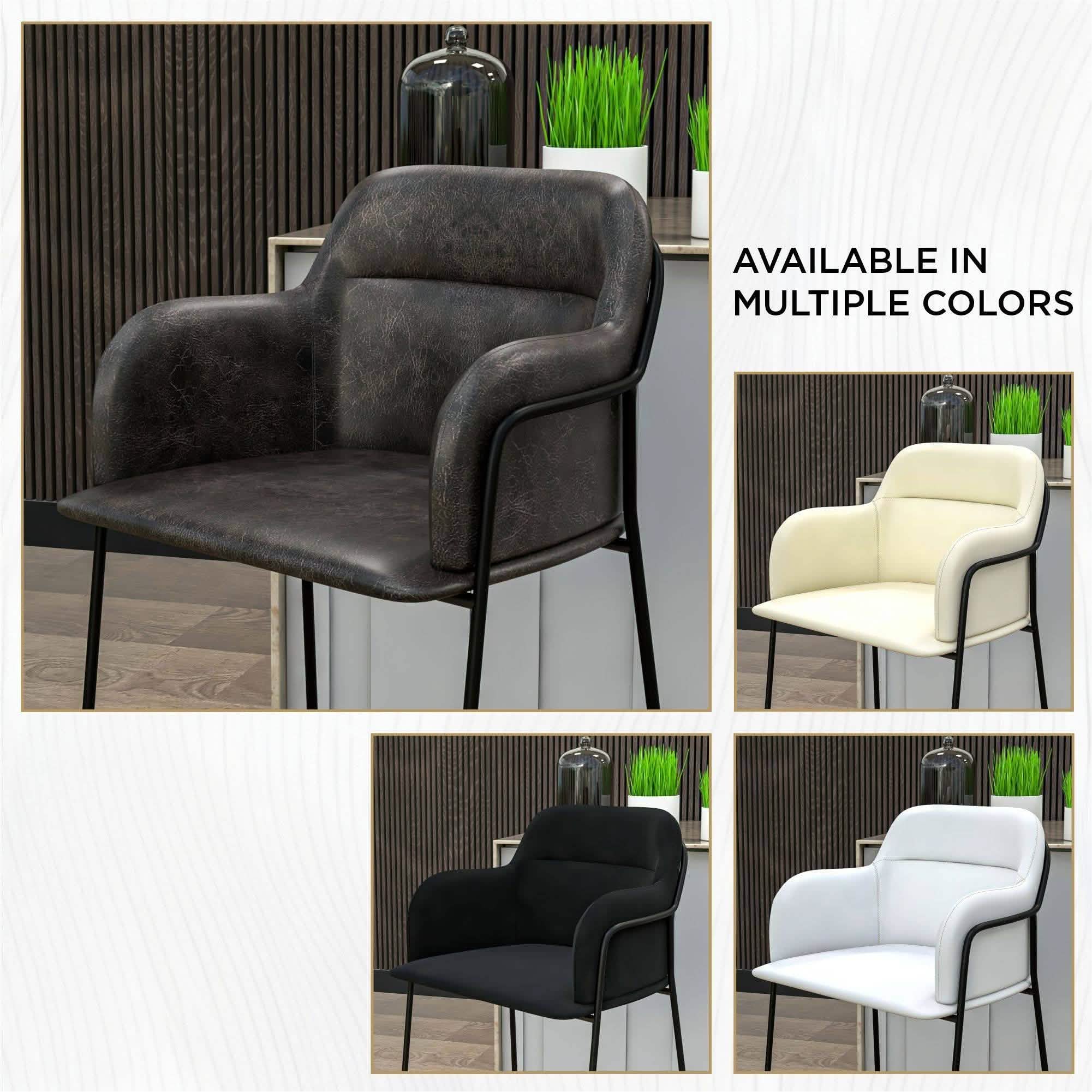 Axis 40" Bar Stool with Ergonomic Design, Powder-Coated Base, and Footrest in Black/Gold Velvet Black Black Bar Stools Leisuremod