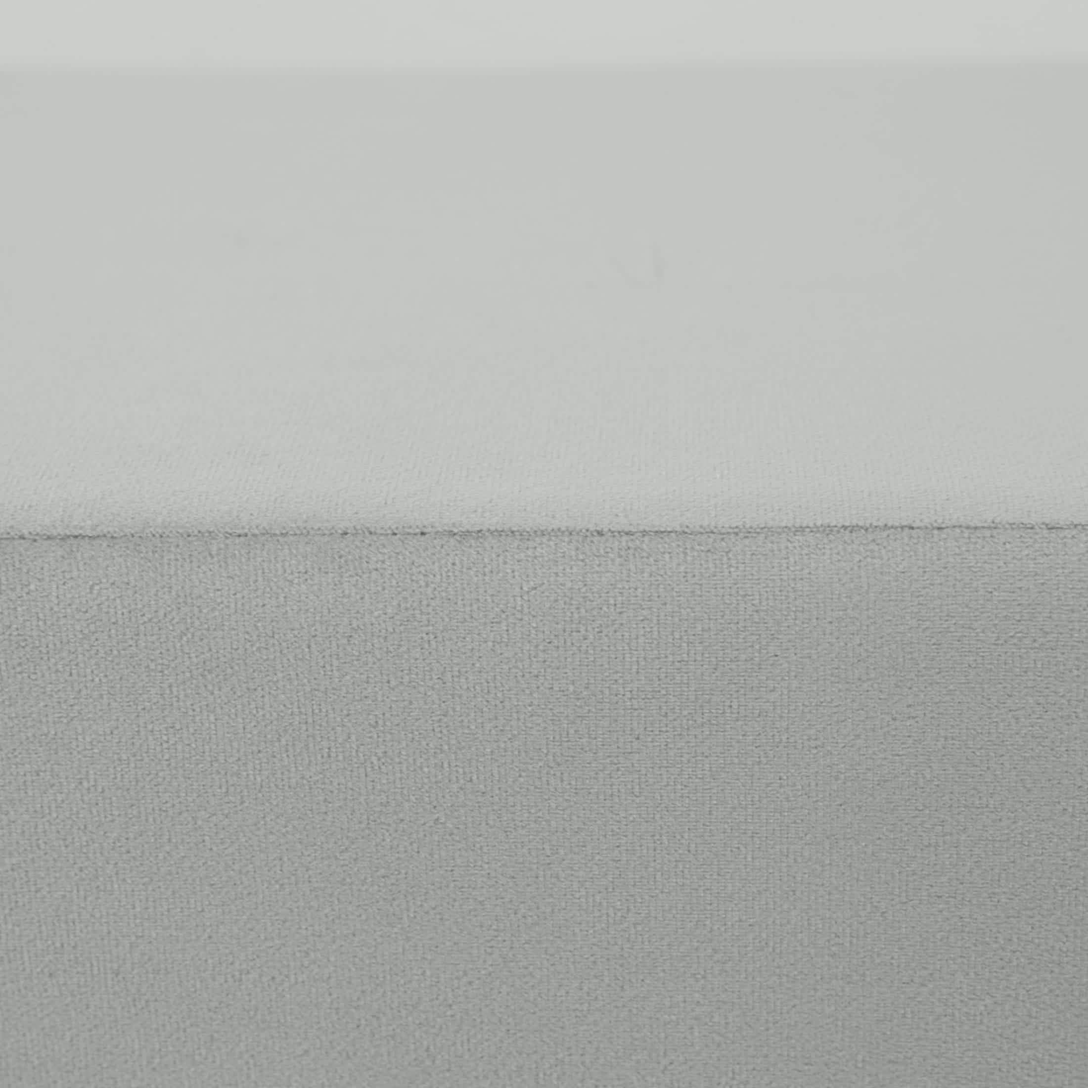 Vint 63" Wide Upholstered Bench in Boucle/Velvet with Curved Waterfall Design Light Grey BENCH Leisuremod