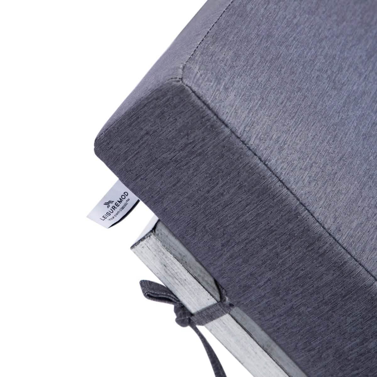 Chelsea Outdoor Chaise Lounge Chair With Side Table and Removable Cushions Chaise Lounge Chair Leisuremod