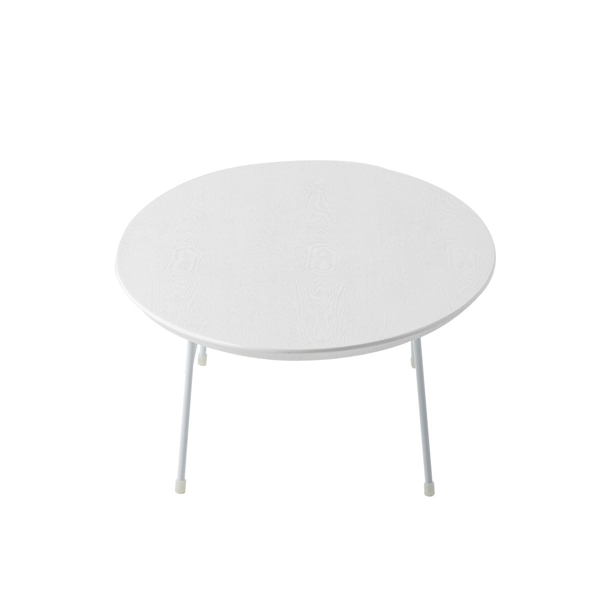 Leisuremod Coffee Table Rossmore Oval Coffee Table with MDF Wood Tabletop in Black/White Steel Frame