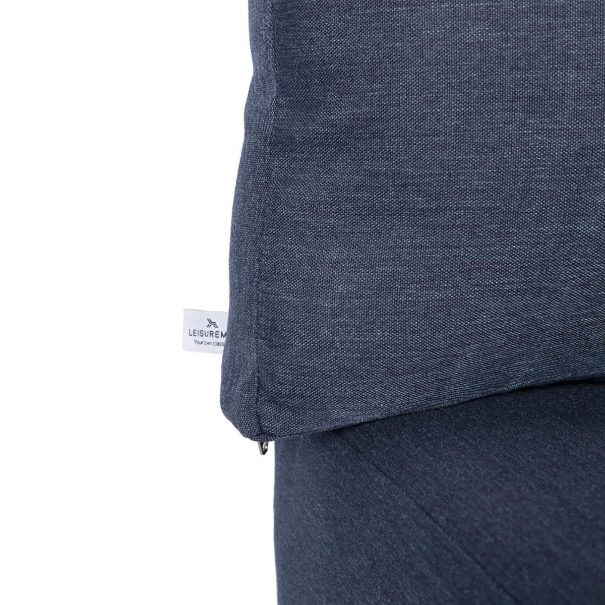 Leisuremod Conversation Set Chelsea Modern 6-Piece Patio Sectional Set in Black Aluminum with Removable Cushions