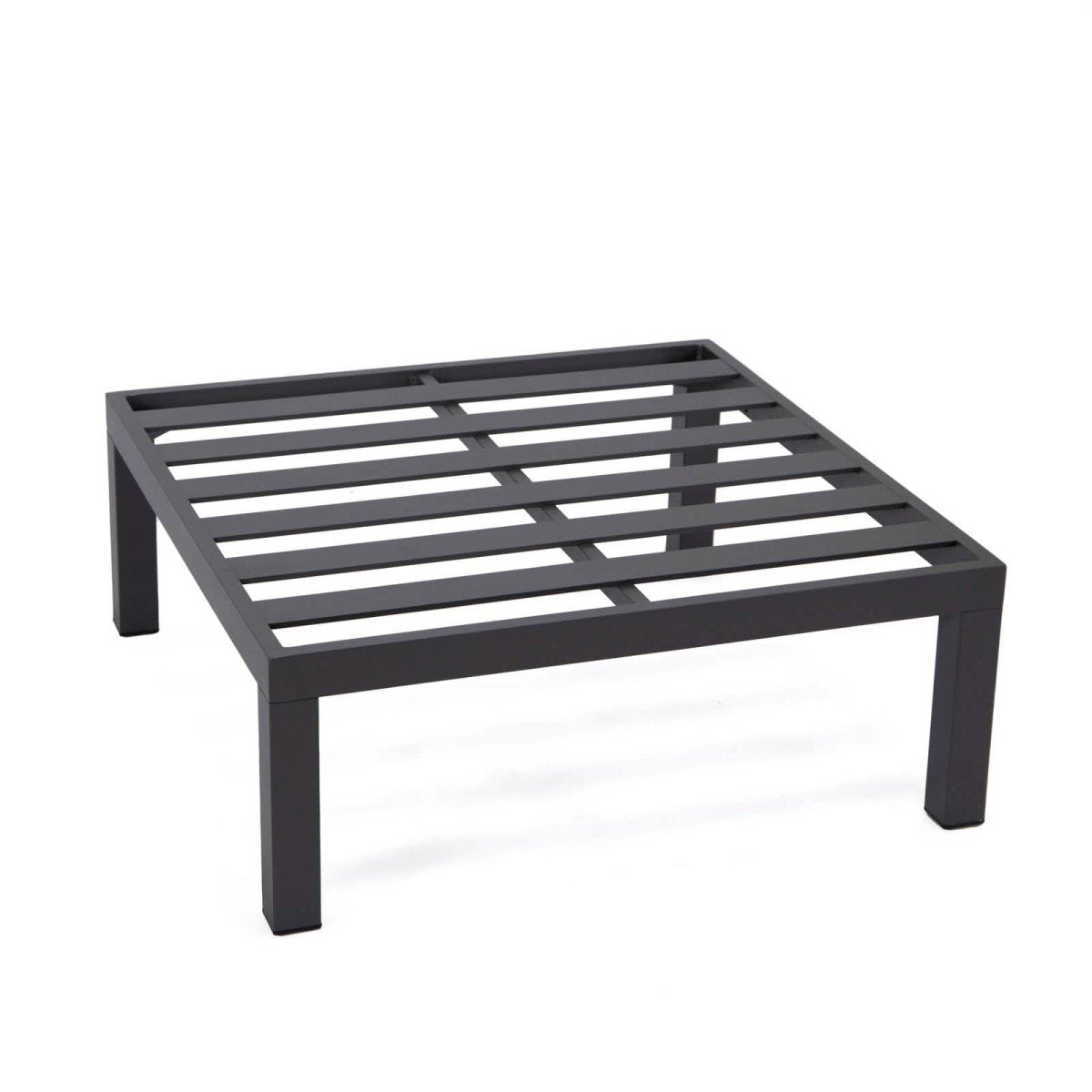 Hamilton 6-Piece Aluminum Patio Conversation Set With Cushions Red Conversation Set Leisuremod