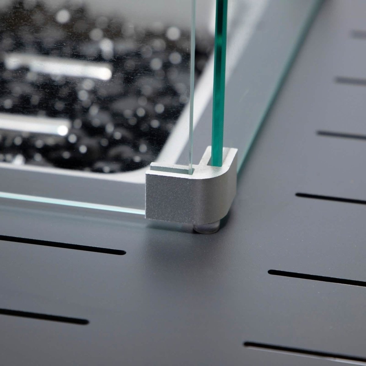 Hamilton 7-Piece Aluminum Patio Conversation Set With Fire Pit Table And Cushions Red Conversation Set Leisuremod