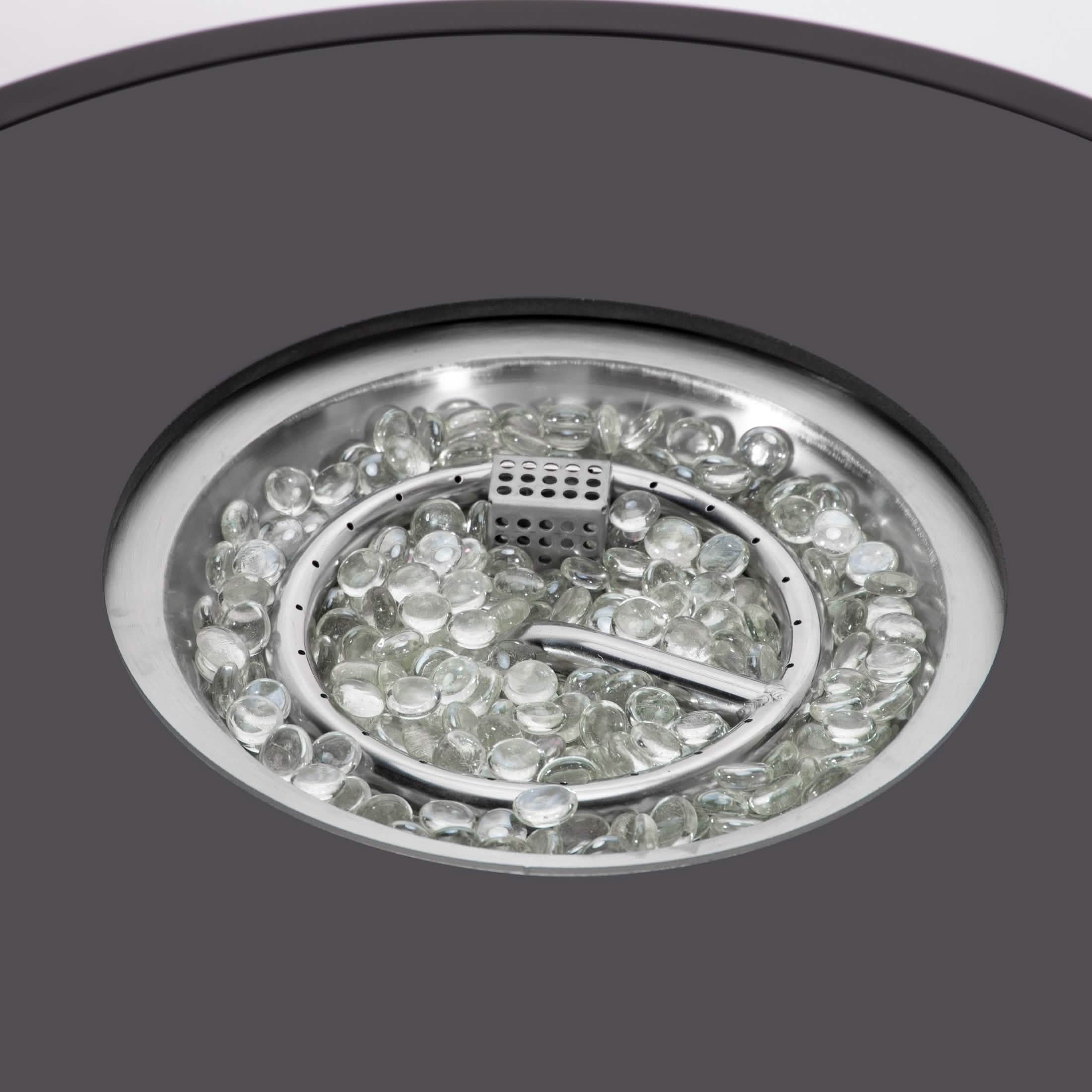 Walbrooke Aluminum Patio Conversation With Fire Pit Table & Tank Holder Coversation Set Leisuremod