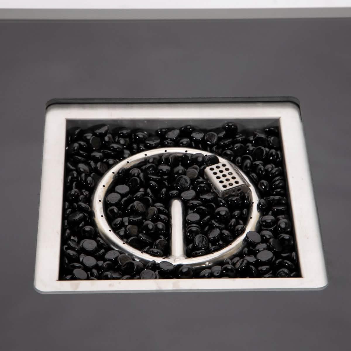 Walbrooke Aluminum Patio Conversation With Fire Pit Table & Tank Holder Coversation Set Leisuremod