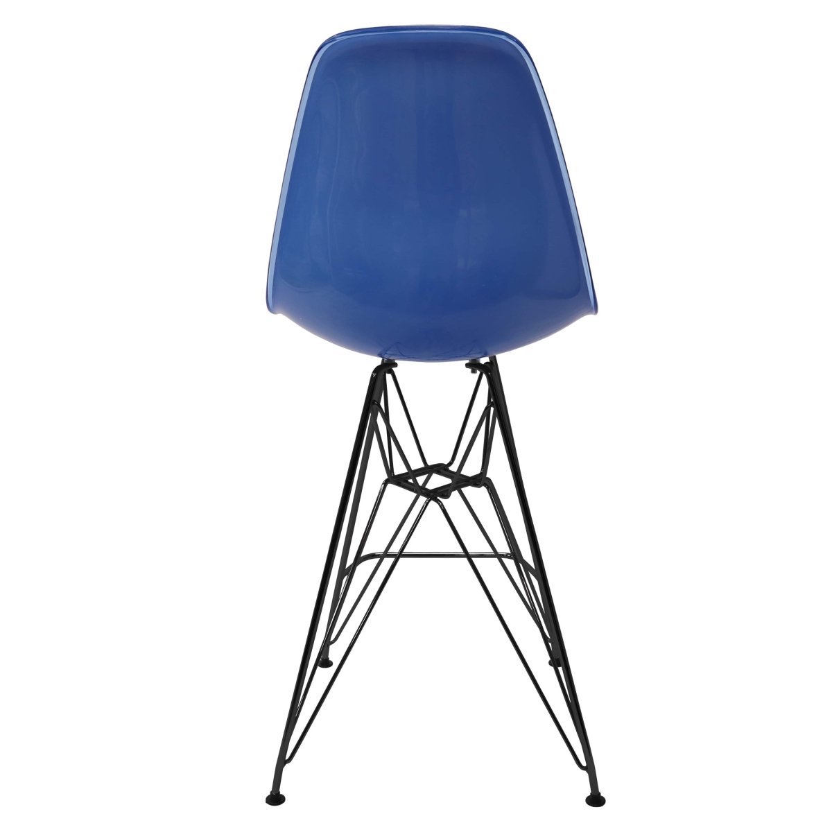 LeisureMod Cresco Modern Acrylic Barstool with Gold Chrome Base and Footrest