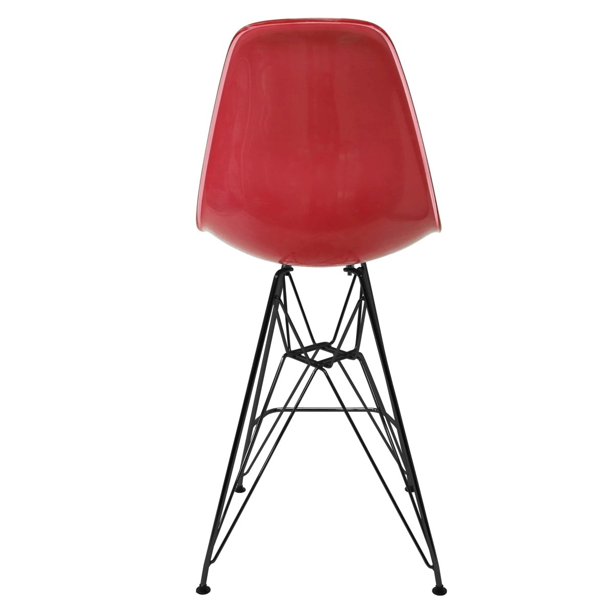 LeisureMod Cresco Modern Acrylic Barstool with Gold Chrome Base and Footrest