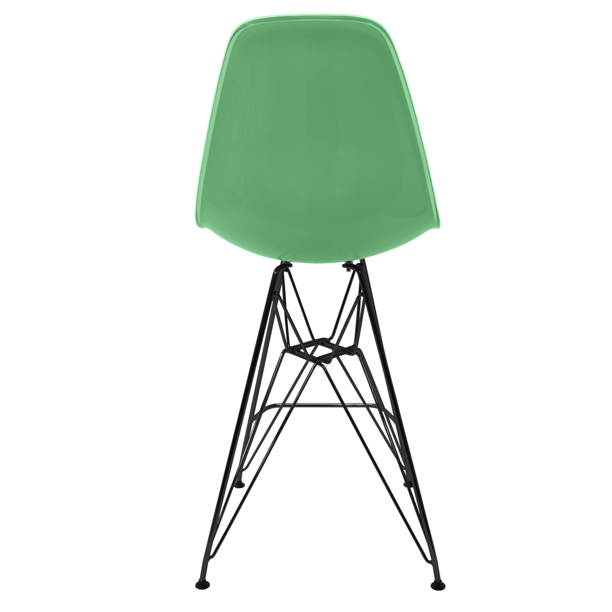 LeisureMod Cresco Modern Acrylic Barstool with Gold Chrome Base and Footrest