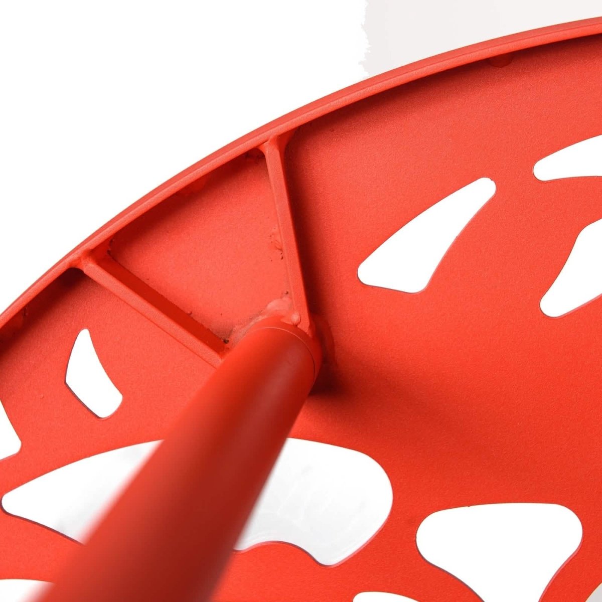 Devon Tree Design Glass Top Aluminum Base Indoor Outdoor Bistro Dining Table 31" Wide White Leisuremod